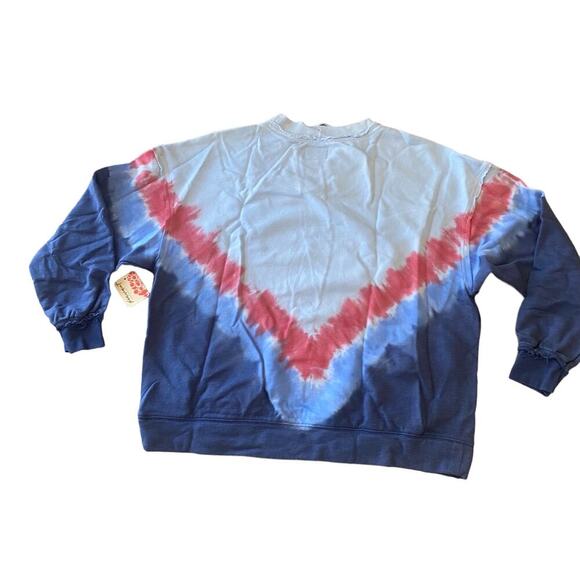 Free People Movement Oversized Crewneck Bohemian Pullover Sweatshirt Tie Dye XS - Picture 5 of 7
